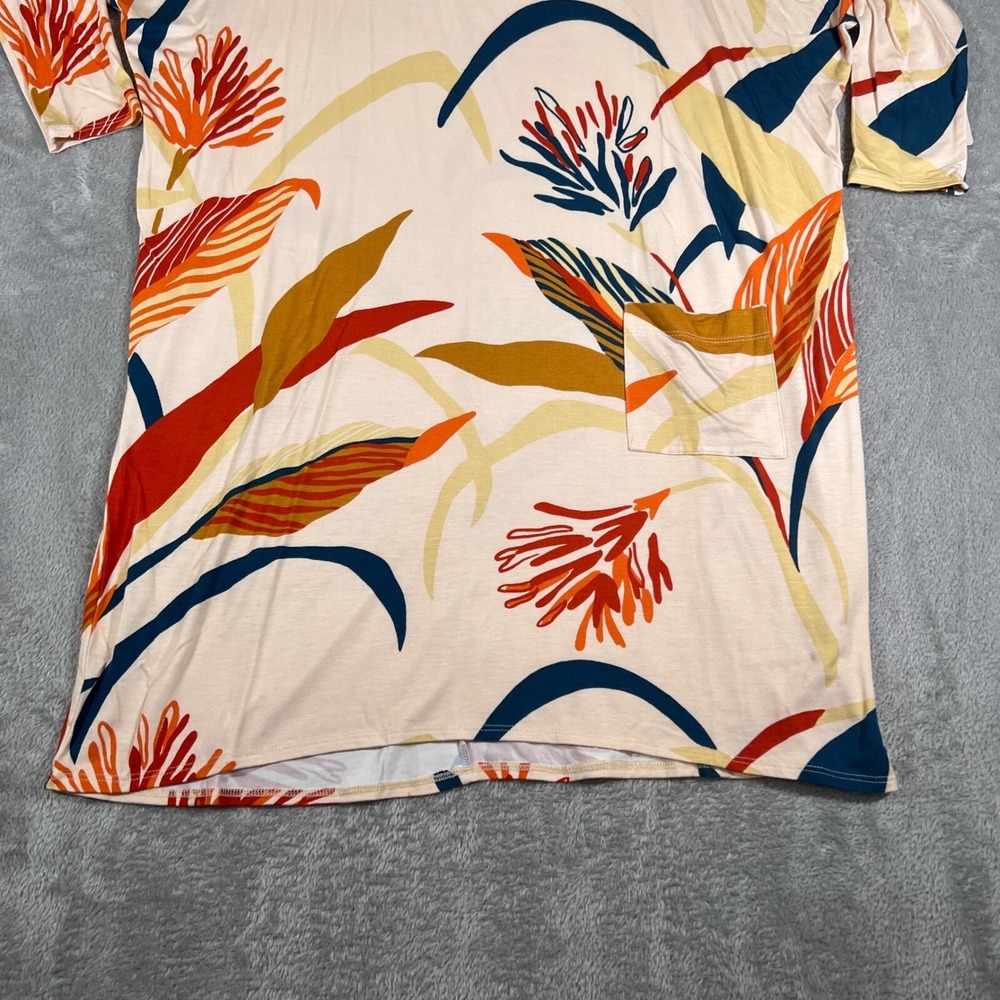 Ten Tomorrow Hawaii Tracey Shirt Dress Womens Small Lehua 3/4 Sleeve Casual NWT - Picture 4 of 10